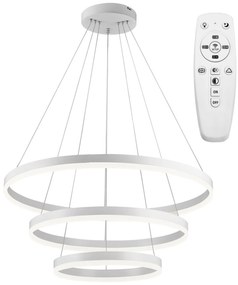 Toolight - LED stropné svietidlo Vegas 20+40+60 + diaľkové ovládanie, biela, OSW-07857