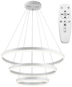 Toolight - LED stropné svietidlo Vegas 20+40+60 + diaľkové ovládanie, biela, OSW-07857