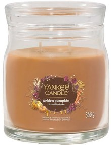 Yankee Candle Signature Golden Pumpkin Strednevoňavá sviečka, 368 g, M