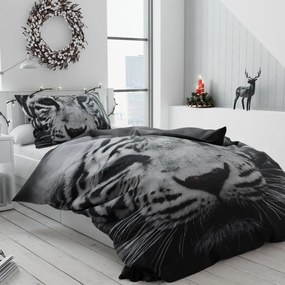 Obliečky 3D Tiger biely
