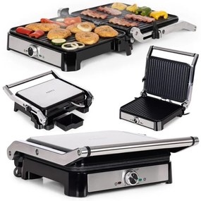 Elektrický kontaktný gril s nepriľnavými doskami - 2000 W