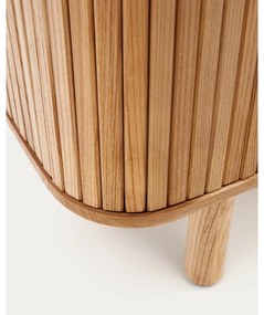 Skrinka v dekore jaseňa s posuvnými dverami v prírodnej farbe 110x160x40 cm Mailen – Kave Home