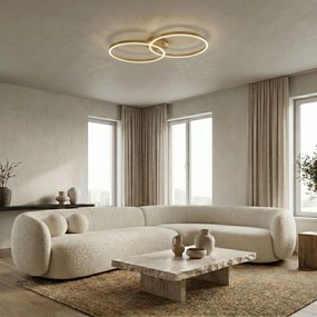 Toolight Toolight, LED stropné svietidlo, 85cm, 35W, 4000K, 3000lm, SWE062-C, zlatá matná, OSW-20162
