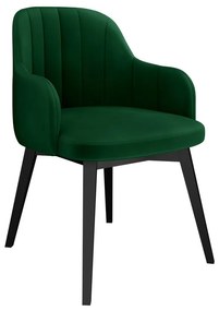 Čalúnené kreslo ST105, Dostupné poťahy: Magic Velvet 2225, Farby: čierna