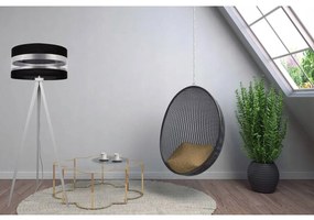 Stojacia lampa Intense Chrome, 1x textilné tienidlo (výber zo 6 farieb), (výber z 5 farieb konštrukcie), (fi 40cm)