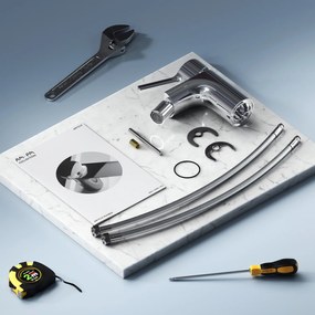 Bidetová batéria AM.PM X-Joy S FXB83100 jednopáková s odtokovým ventilom, chróm