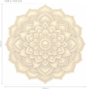 Zlatá mandala arch 46 x 45 cm