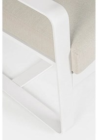 Biela hliníková záhradná pohovka Merrigan – Bizzotto