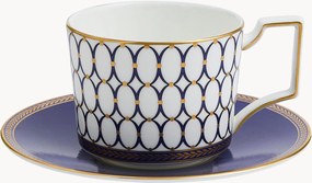 Šálka na čaj's podšálkou z jemného kostného porcelánu Renaissance