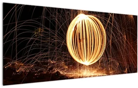 Obraz svetelnej gule (120x50 cm)