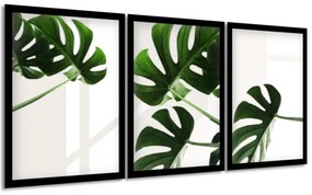Gario Sada plagátov Krásna zeleň Farba rámu: Biela, Veľkosť: 99 x 45 cm