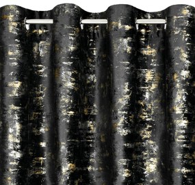 ZATEMŇOVACÍ ZÁVES NA KRÚŽKOCH TAMI 140X250 CM ČIERNA