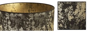 Závesné svietidlo WERONA 2, 1x čierne/zlaté textilné tienidlo, (fi 40cm), G