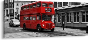 Obraz -Londýn s autobusom (120x50 cm)