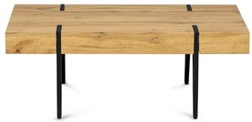 BONTEC Konferenčný stolík 110x60cm, mdf, divoký dub, AHG-233 OAK Farba: Čierna