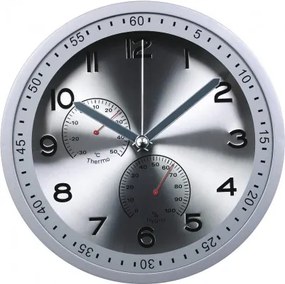 Nástenné hodiny MPM, 3085.7070 - strieborná/strieborná, 30cm