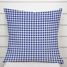 Biante Bavlnená obliečka na vankúš Sandra SA-057 Modro-biele kocky 50 x 70 cm