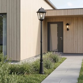 Klasická vonkajšia lampa čierna 220 cm IP44 - Big