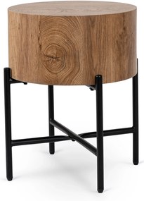 PROXIMA.store - Minimalistický okrúhly konferenčný stolík CEVES FARBA: čierna