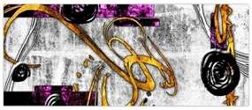 Obraz abstrakcie (120x50 cm)