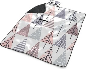 Sablio Plážová deka Farebné stromčeky: 200x140 cm