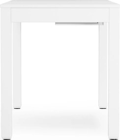 Stôl elektricky výškovo nastaviteľný biely, 120x63 cm: EVAN