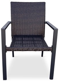 Balkónový set Nina + 2x ratanová stolička Wicker Pat