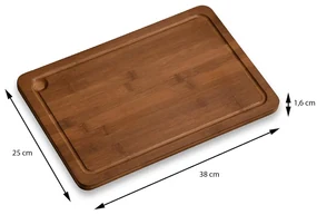 Doska na krájanie Bami, bambus, 38x25 cm