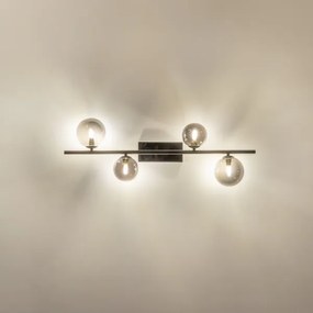 Brilagi - LED Prisadený luster MILLA 4xG9/3W/230V lesklý chróm/dymová