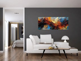 Obraz - Farebná textúra (120x50 cm)