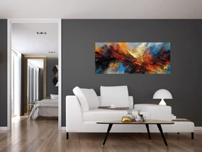 Obraz - Farebná textúra (120x50 cm)