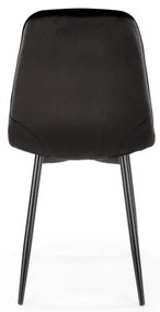 Jedálenská stolička KINDREL, 1 ks, čierna