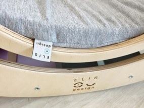 Podložka na Montessori hojdačku 6v1 smile s elastanom sivá