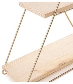 Policový organizér 35x40 cm zlatá