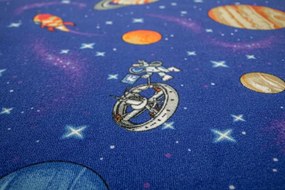 Detský koberec Galaxy planéty, rakety