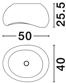 Dizajnové stropné svietidlo Aere 50
