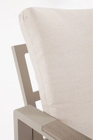 Béžová hliníková záhradná lounge súprava pre 5 Elna – Bizzotto