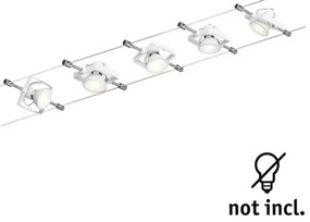 Paulmann 94149 - SADA 5xGU5,3/10W Bodové svietidlo do lankového systému TECH 230V