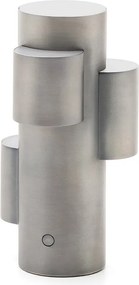 Kovová LED stmievateľná stolová lampa v striebornej farbe (výška 26,5 cm) Adrina – Kave Home