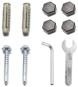 Nástenný stojan na kvety TORGET RUSTIC čierny