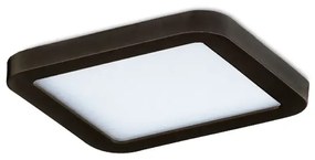 Bodové svetlo Slim 22 Square 4000K Ip44 čierne do sadrokartonu