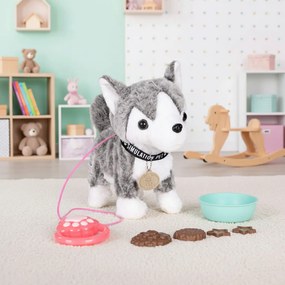 MULTISTORE Interaktívny husky na vôdzke – plyšový psík, chodí, vrtí chvostom, 20+ melódií