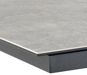 Jídelní rozkládací stůl Heaven 168/210 cm šedý/černý