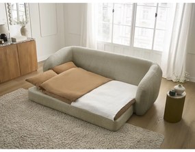Svetlohnedá ženilková rozkladacia pohovka 228 cm Neyo – Bobochic Paris