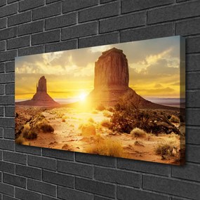 Obraz na plátne Púšť slnko krajina 100x50 cm