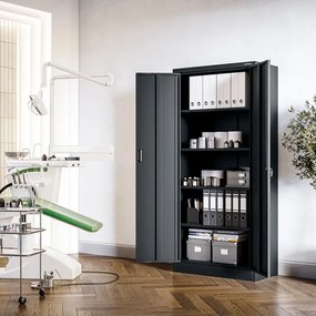 Kovová skriňa JAN Compact 1750 x 800 x 400 mm, antracitová