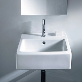 DURAVIT Vero umývadielko do nábytku s otvorom, s prepadom, 450 x 350 mm, biela, s povrchom WonderGliss, 07044500001