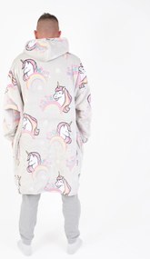 Baránková mikina mikroplyš – Jednorožec veľkosť L