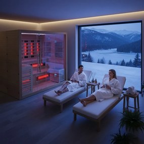 BPS-koupelny Kombinovaná sauna 2v1 HYD-7526 - Infrasauna + fínska sauna 200x160, 5-6 osôb