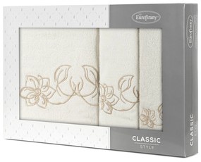 FROTÉ UTERÁK LILA SADA 1KS 30X50 CM, 1KS 50X90 CM, 1KS 70X140 CM KRÉMOVÁ